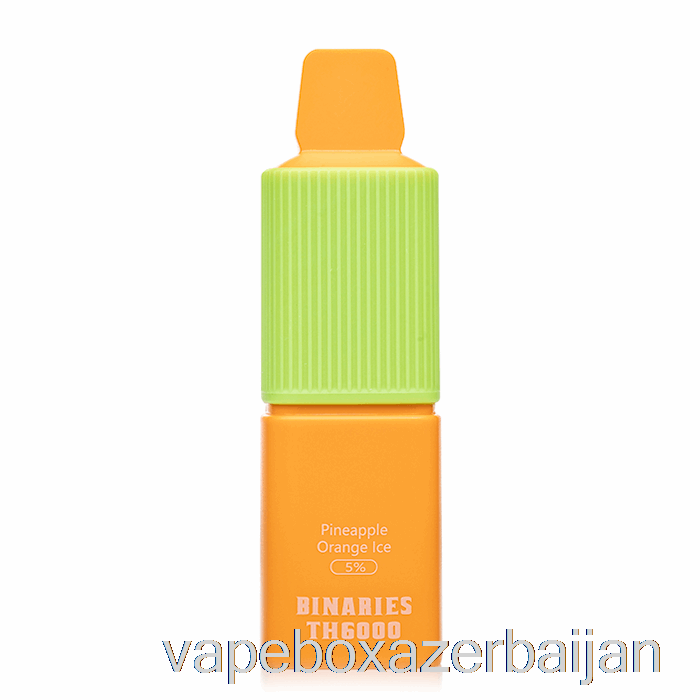 Vape Box Azerbaijan Horizon Binaries TH6000 Disposable Pineapple Orange Ice